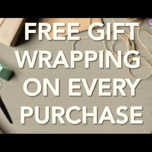 Free Gift Wrapping & card with every item that you buy!